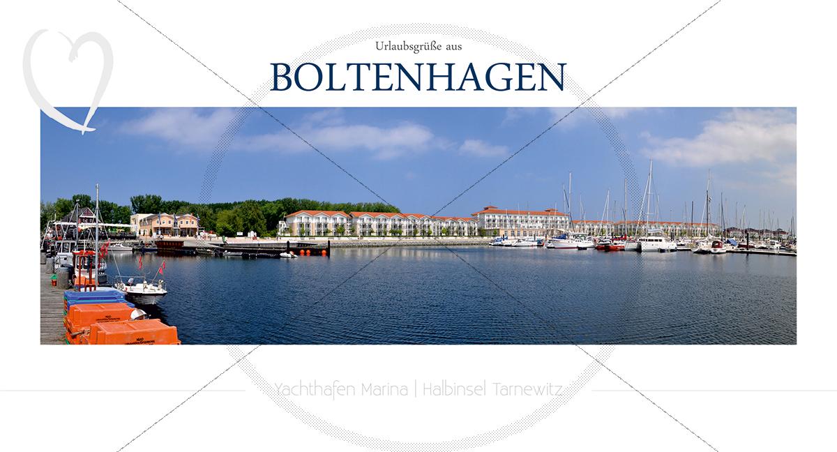 Maxi Card Postkarte - Hafen Boltenhagen (148)
