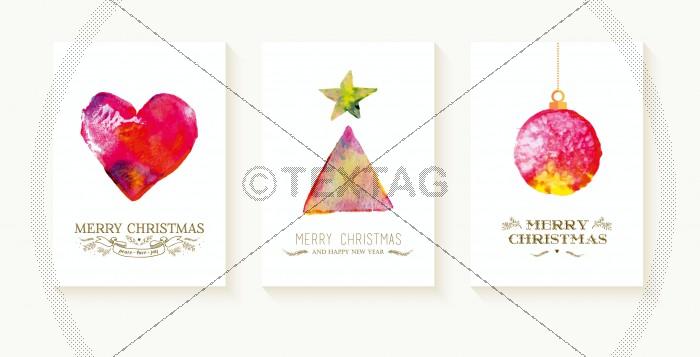 abstrakte Weihnachtskarte mit Spruch (49), inkl. Druckkosten