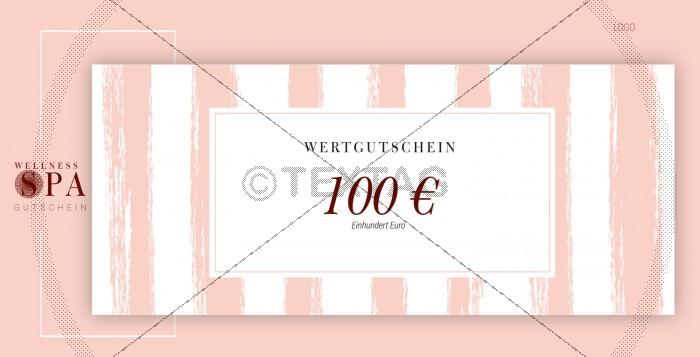 SPA Wertgutschein (100 €), DIN lang (230)