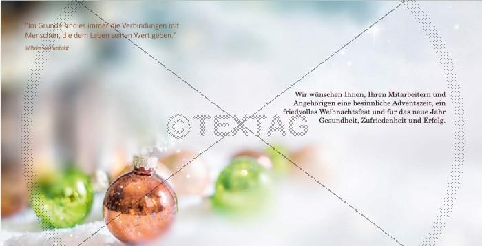 edle Weihnachtskarte in Pastellfarben mit Spruch inkl Druck (67)