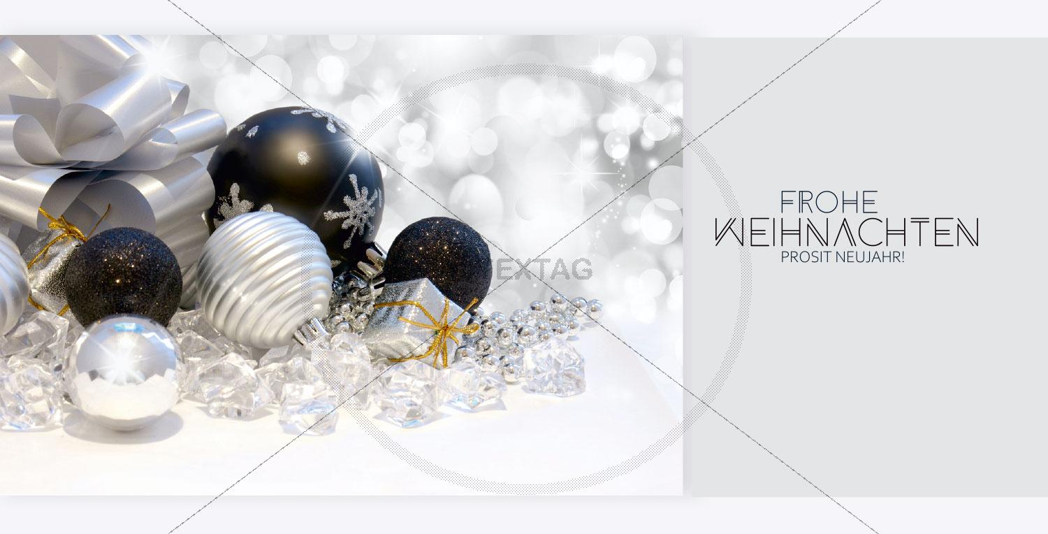 elegante, geschäftliche Weihnachtskarte mit Spruch (79)